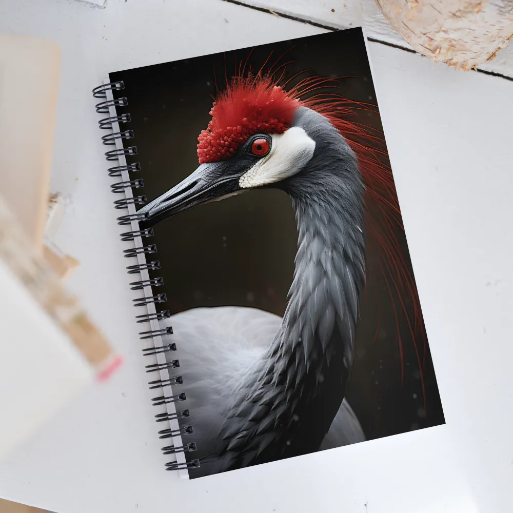 Ember-Crested Elegance | Spiral Notebook