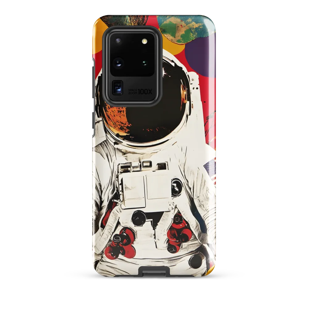 Cosmic Exploration: The Astronaut's Journey | Phone Case |  S20 Ultra | Tough Case | Glossy