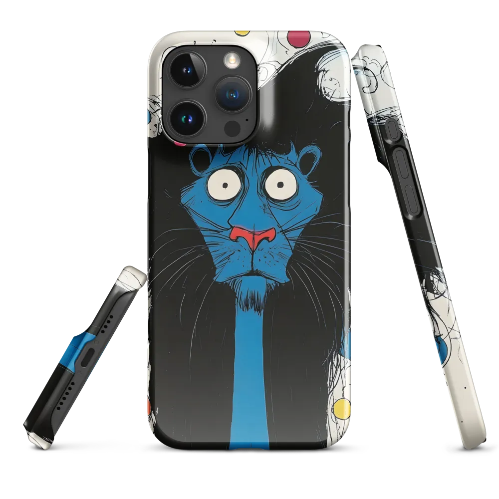 Whimsical Blue Lion