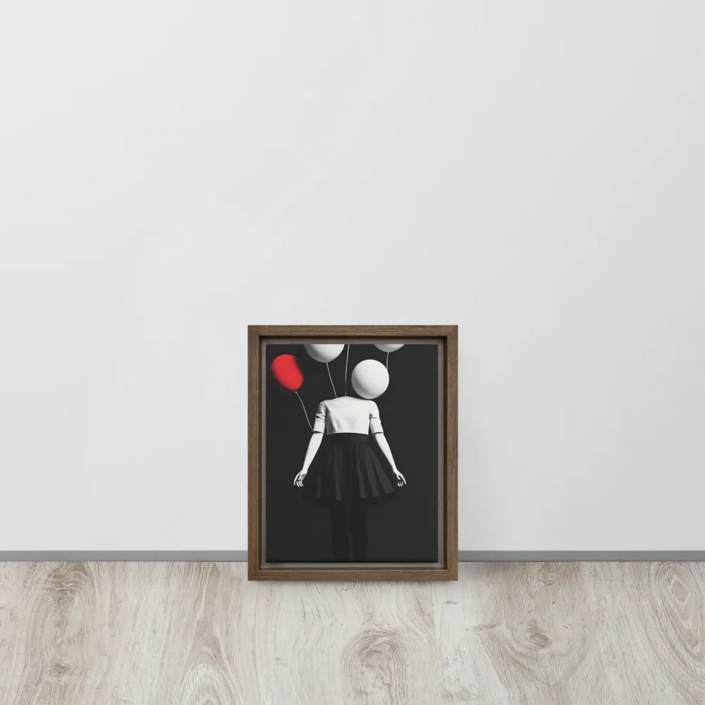 Suspended in Mystery | Canvas with Brown Frame | 8″×10″