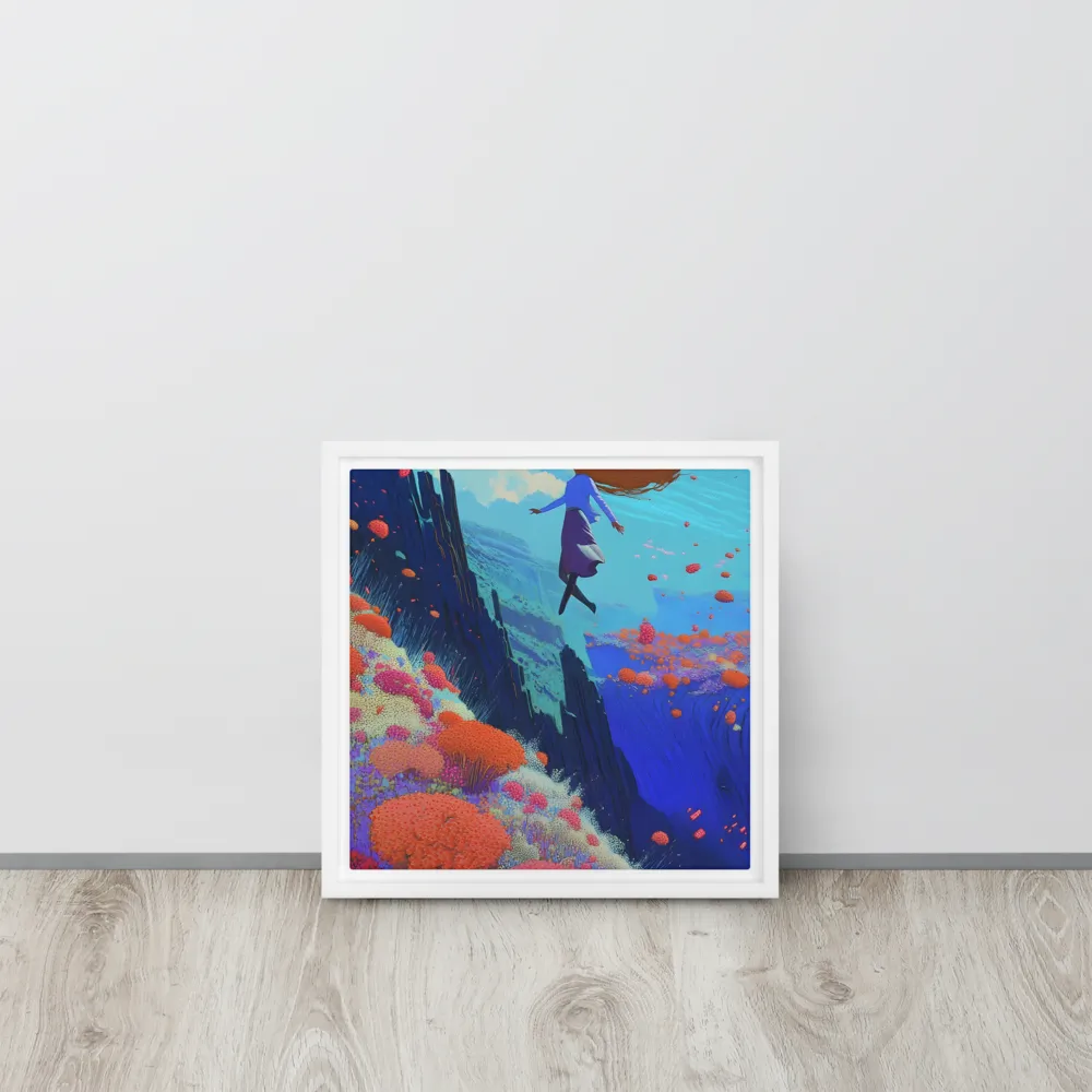 Whispers of Freedom | Canvas with White Frame | 12″×12″