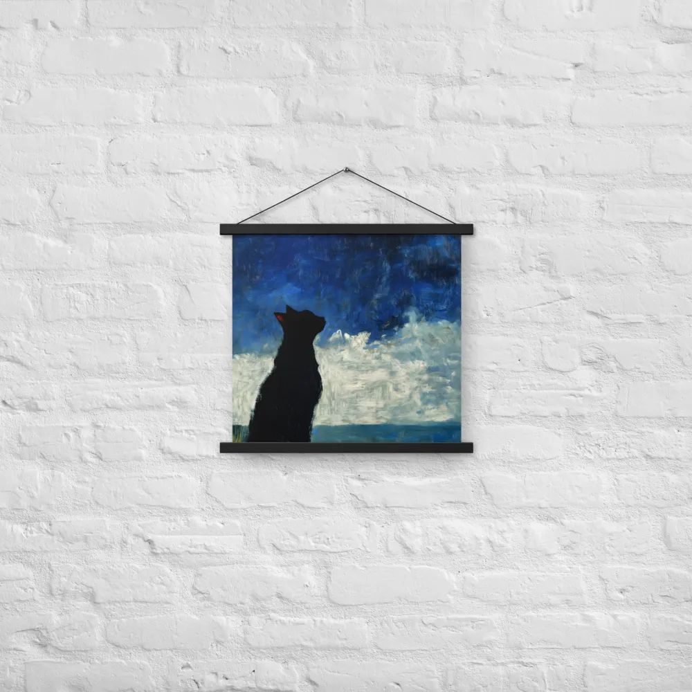 Serenade of the Night | Poster With Black Wood Hanger | 18″×18″