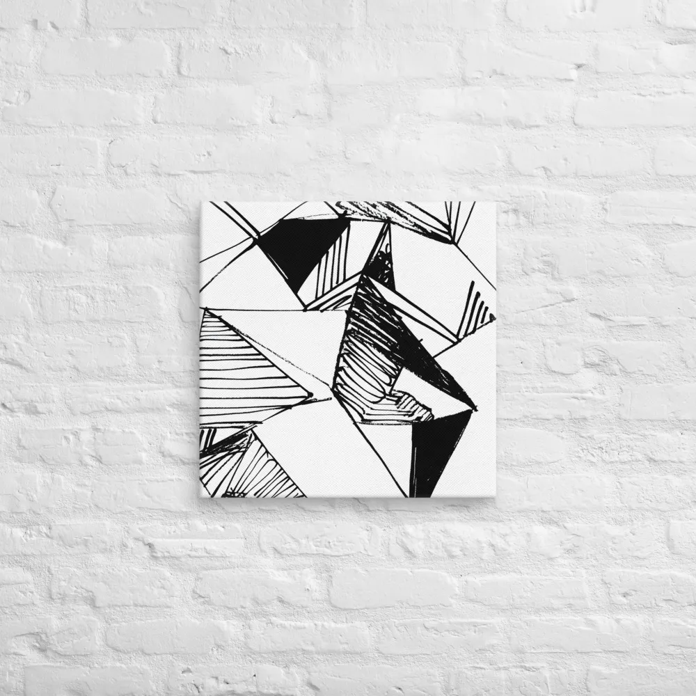 Dynamic Geometry in Ink | Canvas | 20″×20″
