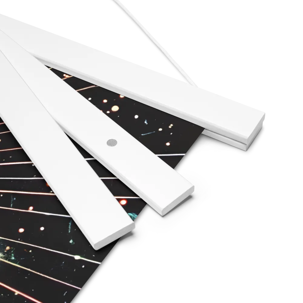 Ethereal Astronaut: A Journey Through the Cosmos | Poster With White Wood Hanger | 18″×18″