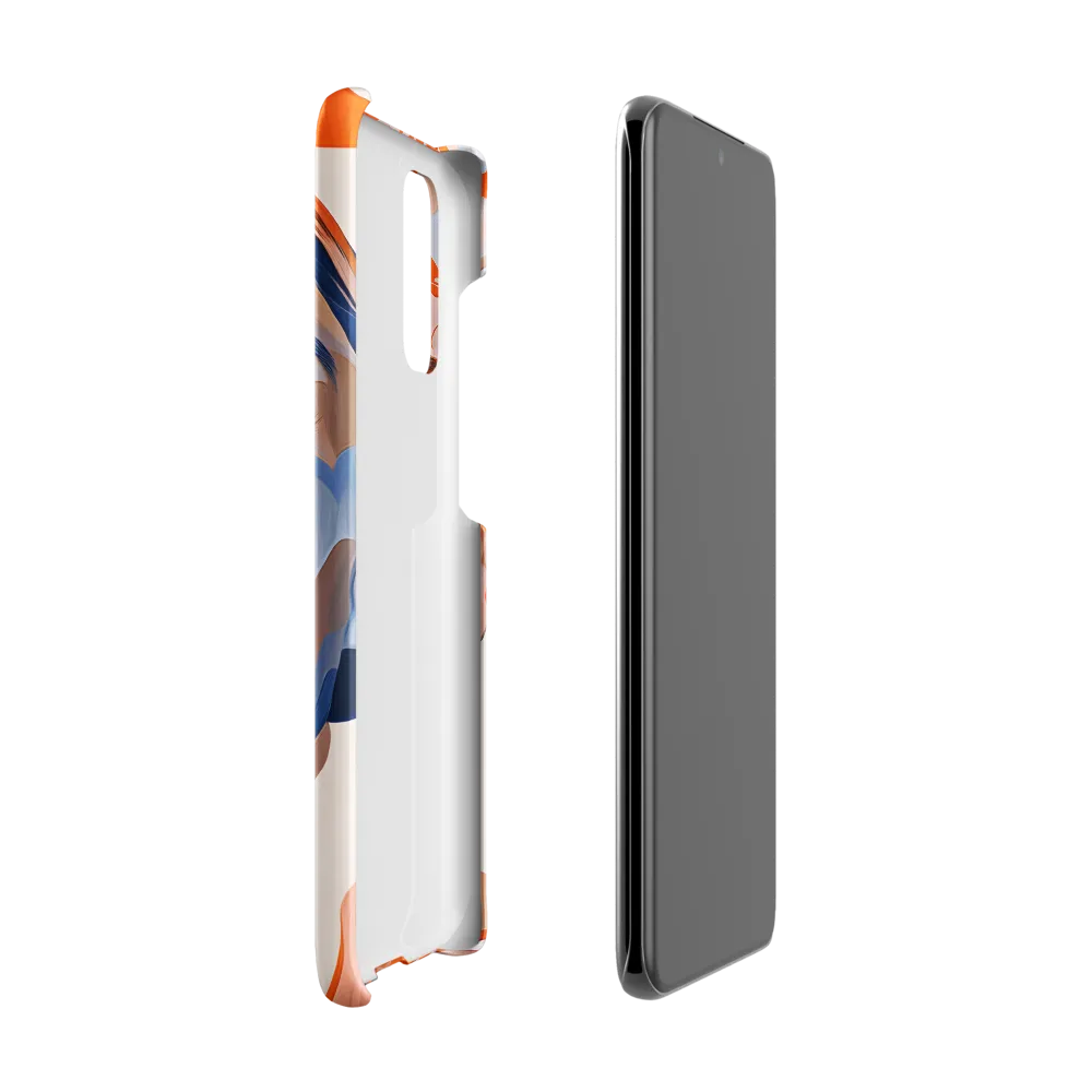 Chromatic Veils — Portrait in Orange and Blue