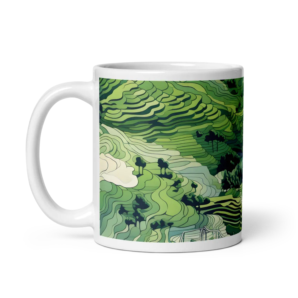 Harmony of the Lush Landscape | Mug with White inside | 11 oz