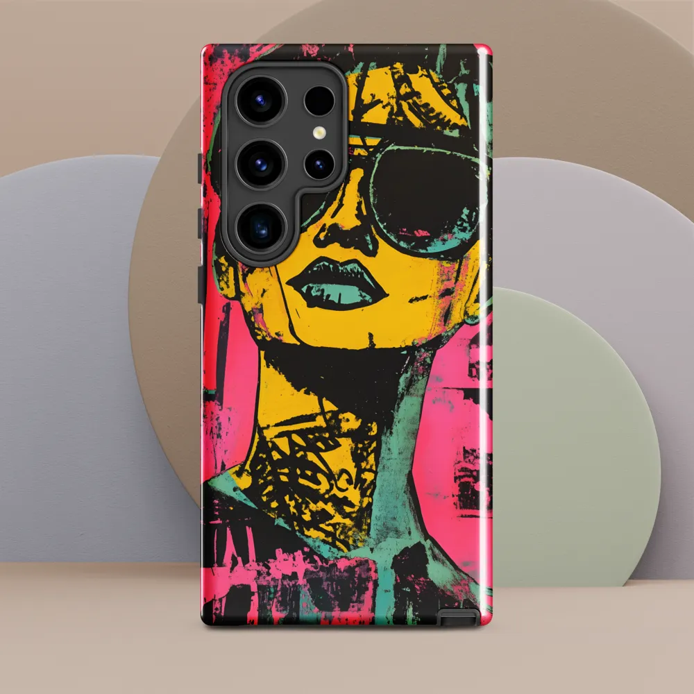 Confident Portrait in Neon Colors