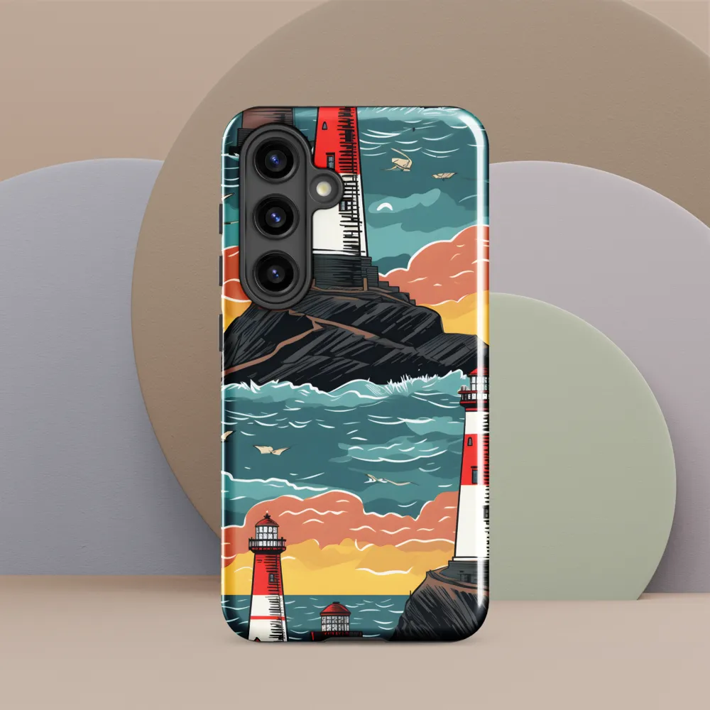 Lighthouses in a Whimsical Ocean