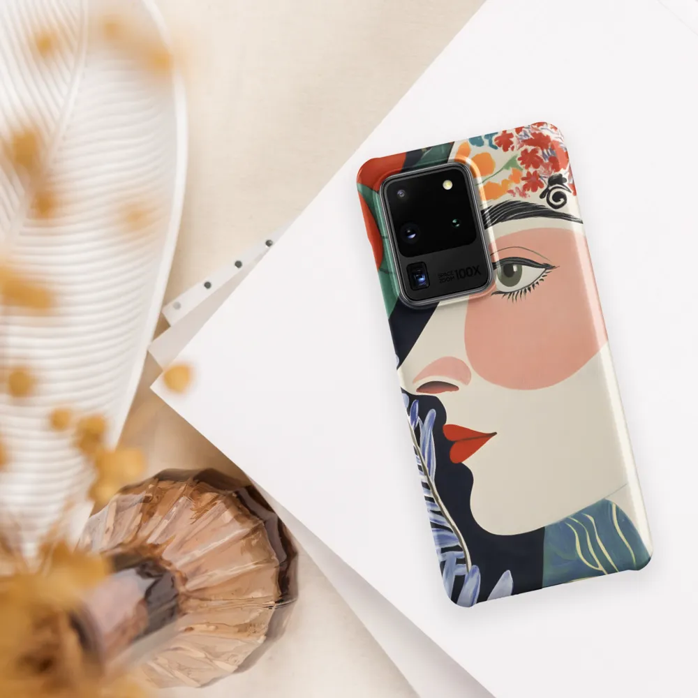 Floral Serenade: A Modern Portrait