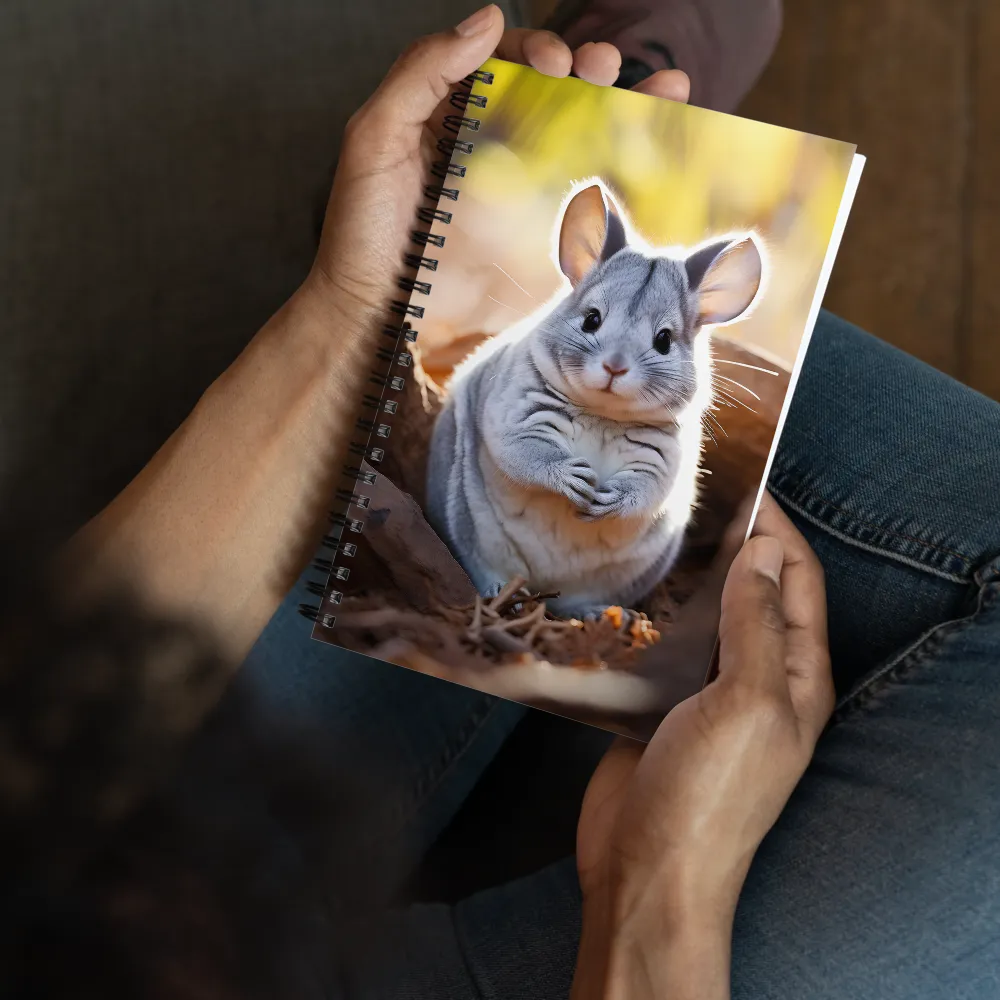 Gentle Whispers of Nature: The Chinchilla | Spiral Notebook