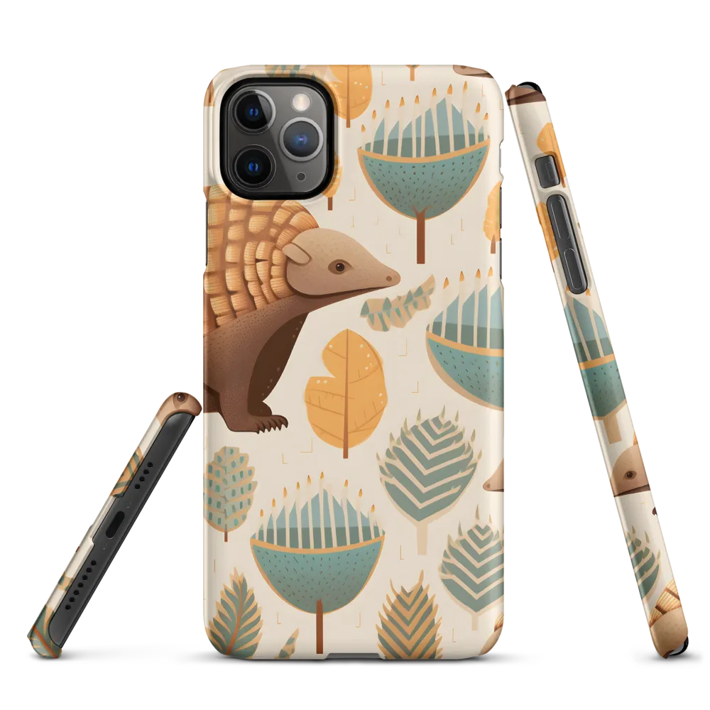 Pangolins in a Whimsical Habitat | Phone Case |  11 Pro Max | Snap Case | Matte