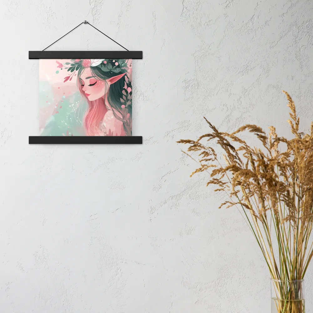 Whispers of Nature | Poster With Black Wood Hanger | 10″×10″