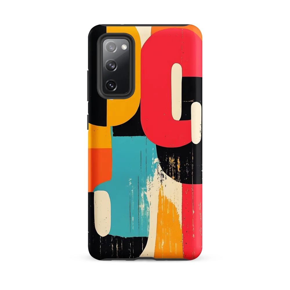 Colorful Curves: Numbers in Harmony | Phone Case |  S20 FE | Tough Case | Matte