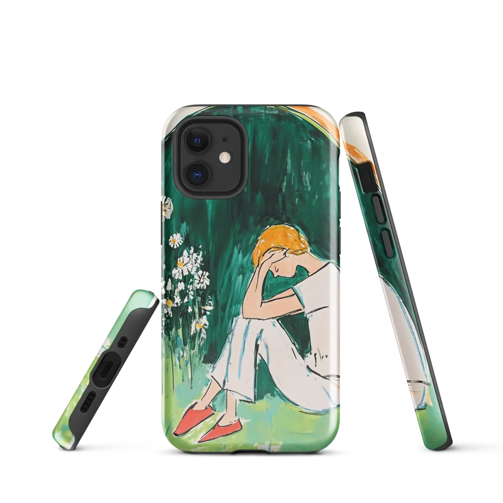 Silent Sorrow | Phone Case |  12 mini | Tough Case | Glossy