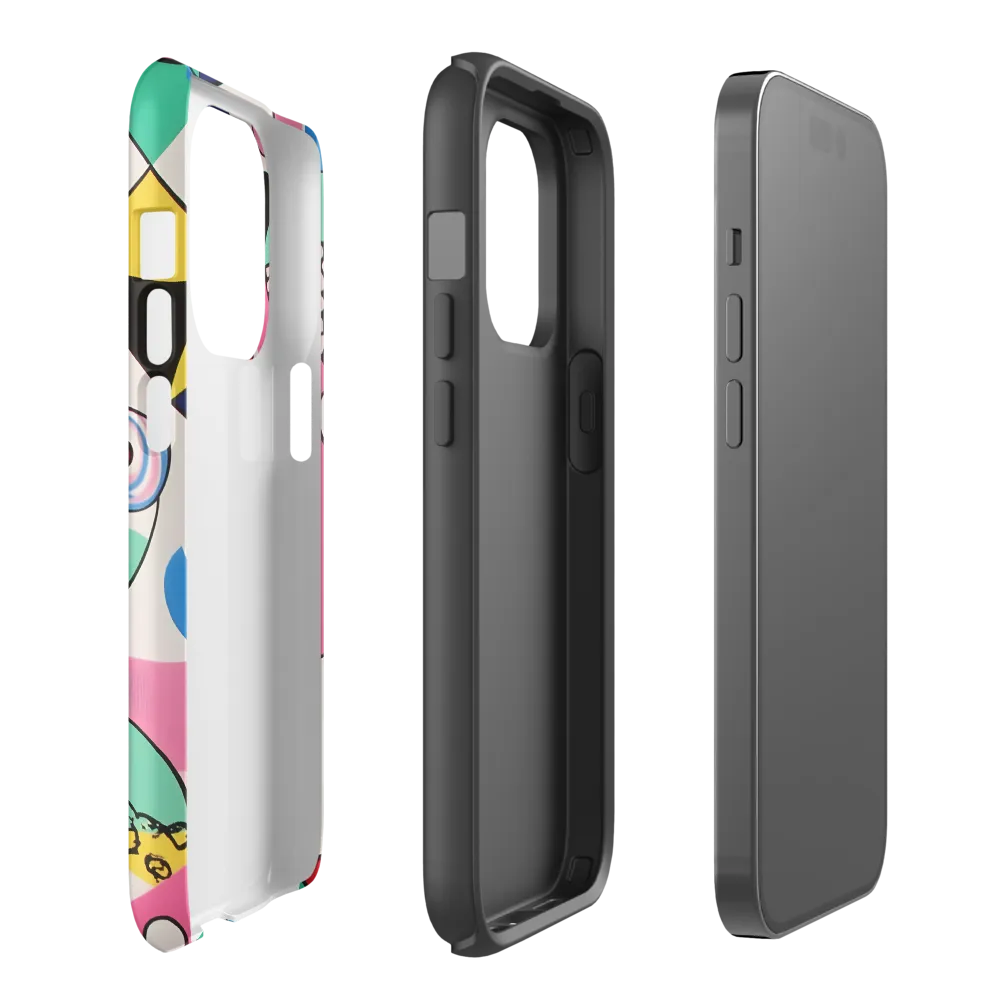 Dynamic Interplay of Shapes | Phone Case |  14 Pro | Tough Case | Matte