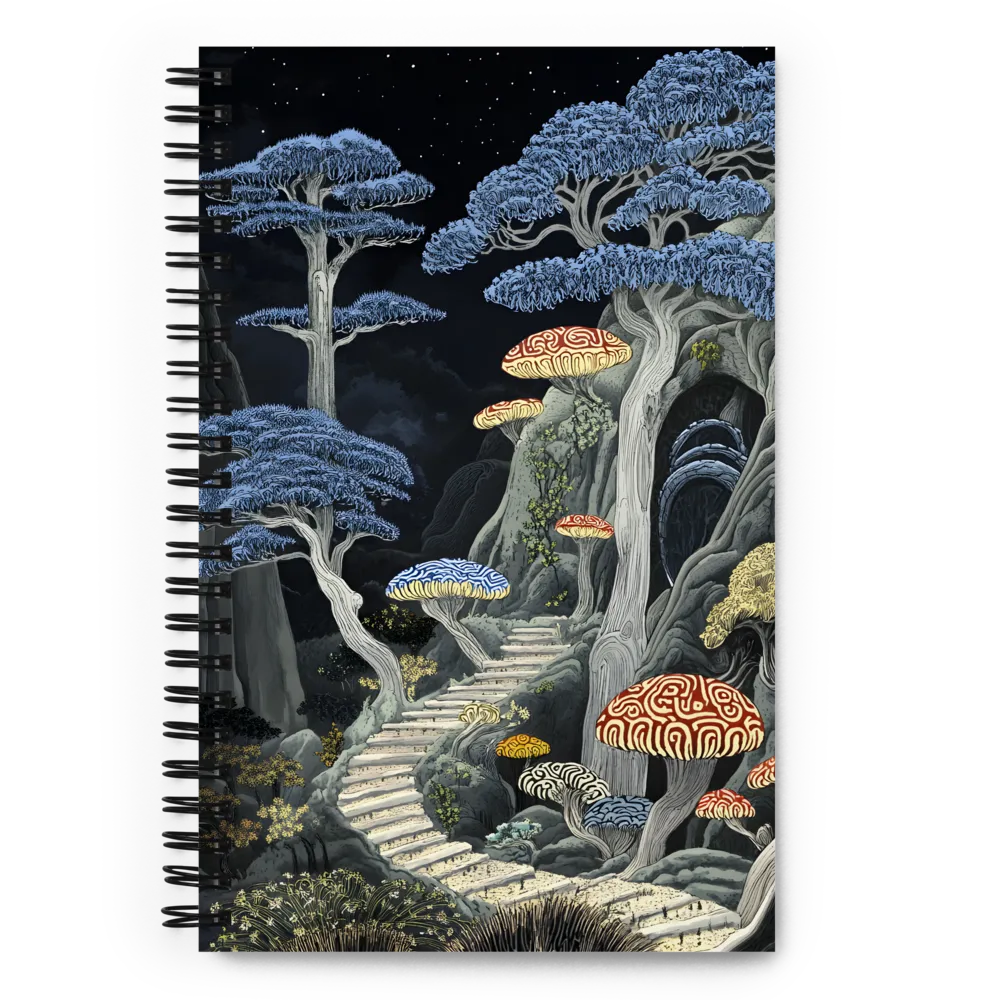 Mushroom Dreamscape | Spiral Notebook