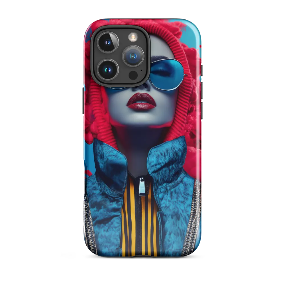 Bold Elegance in Digital Fashion | Phone Case |  16 Pro Max | Tough Case | Glossy