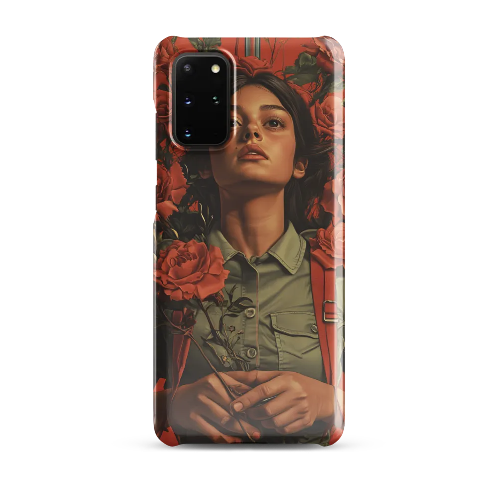 Harmony and Strength: A Portrait Among Roses