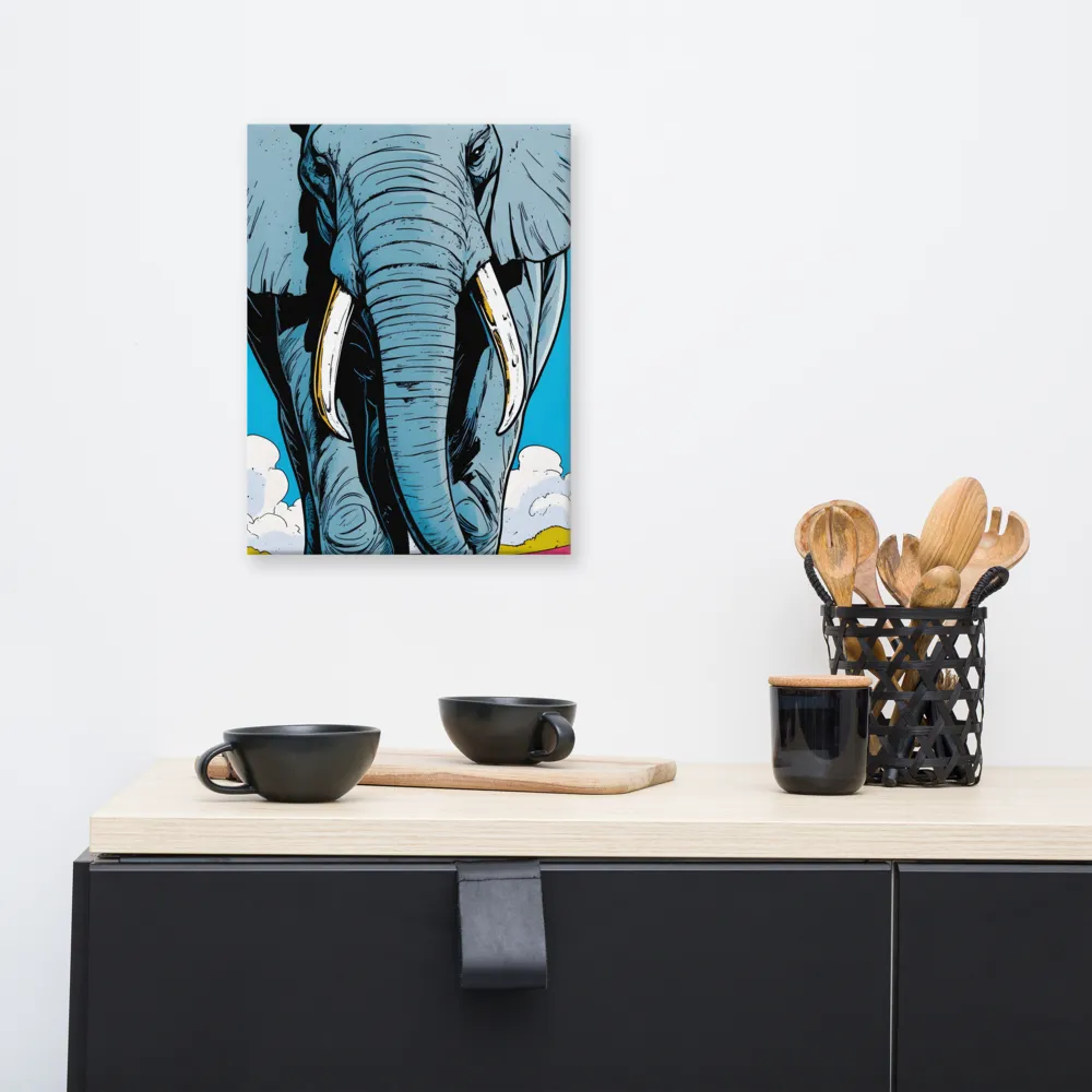 Majestic Presence: The Elephant | Canvas | 12″×16″