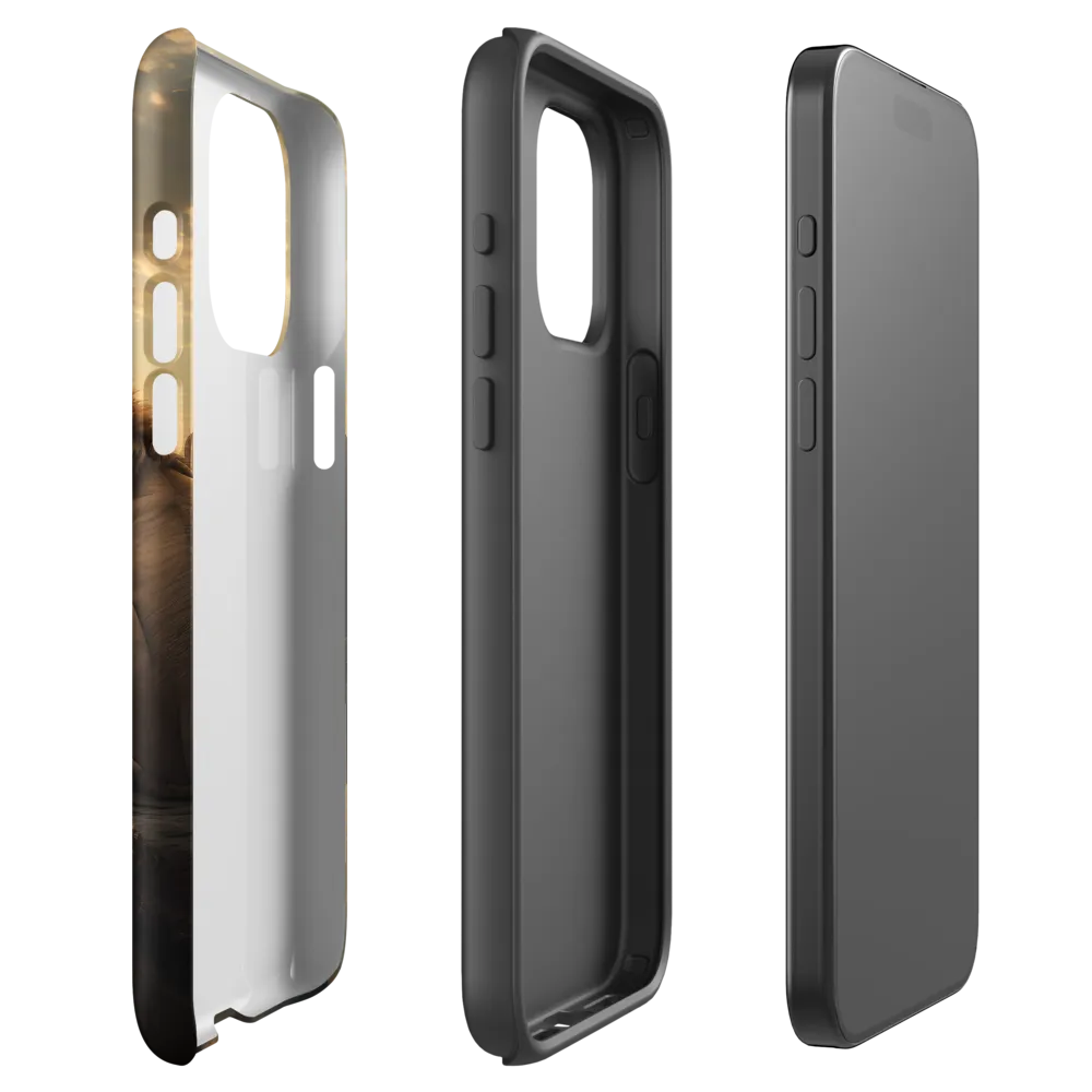 The Lion's Gaze Over the Urban Symphony | Phone Case |  15 Pro Max | Tough Case | Matte