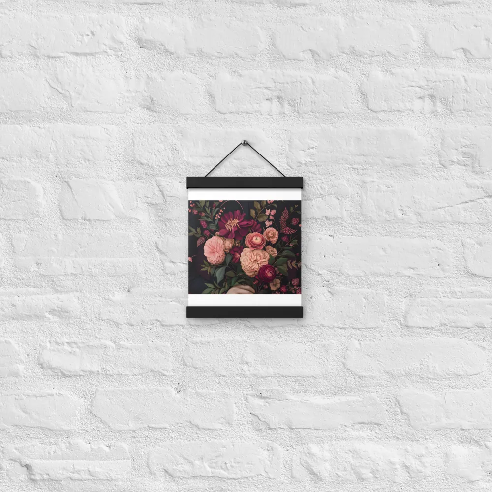 Botanical Elegance | Poster With Black Wood Hanger | 8″×10″