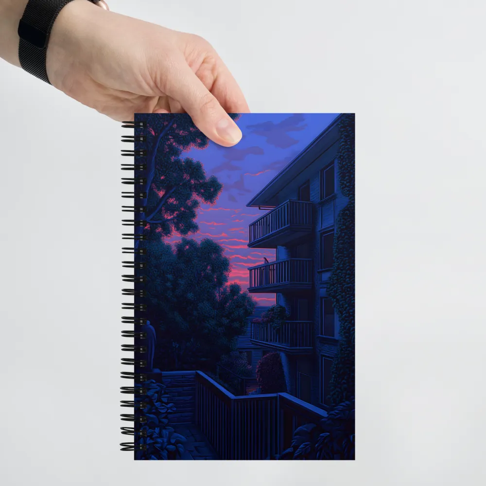 Urban Serenity at Dusk | Spiral Notebook