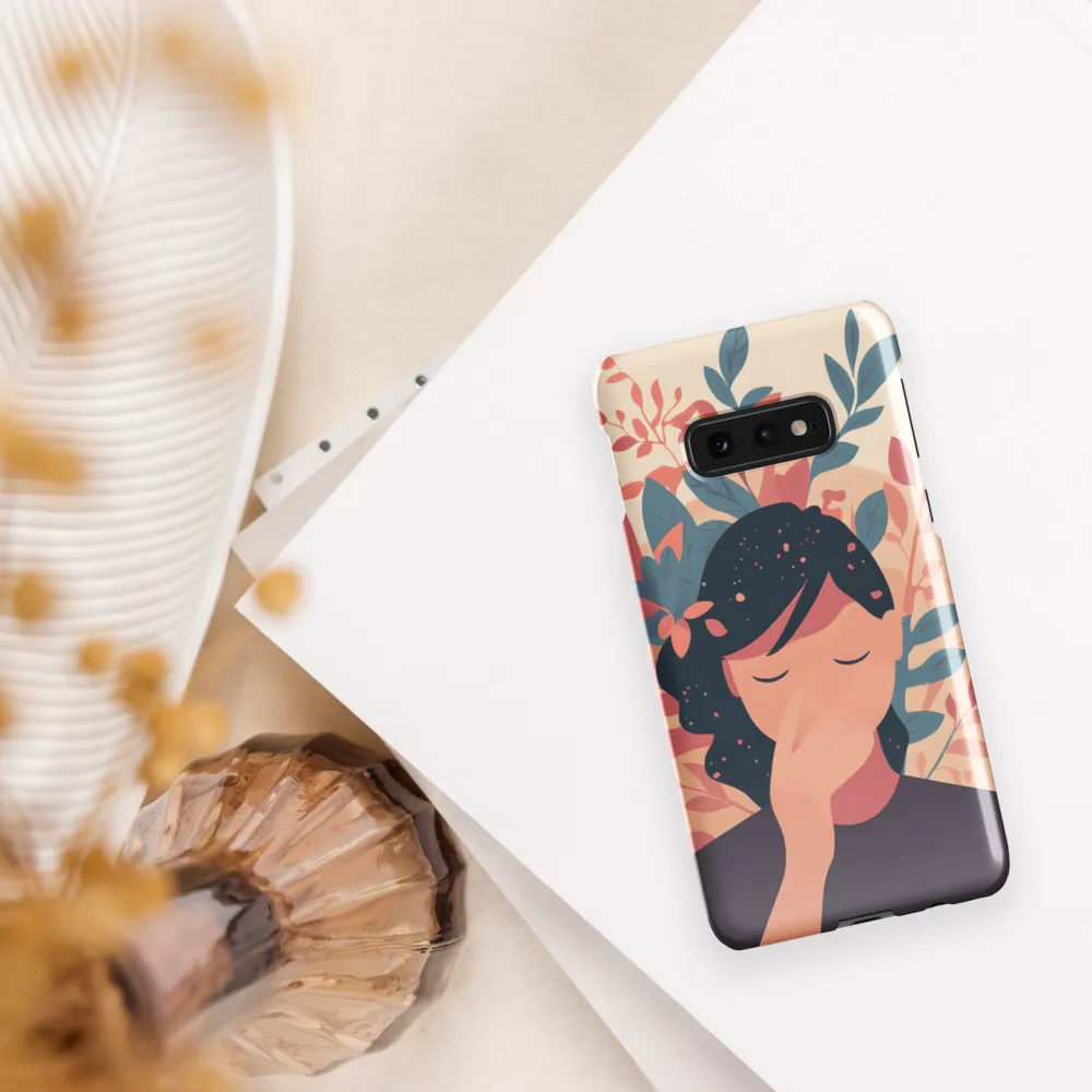 Whispers of Nature: A Serene Contemplation | Phone Case |  S10e | Snap Case | Glossy
