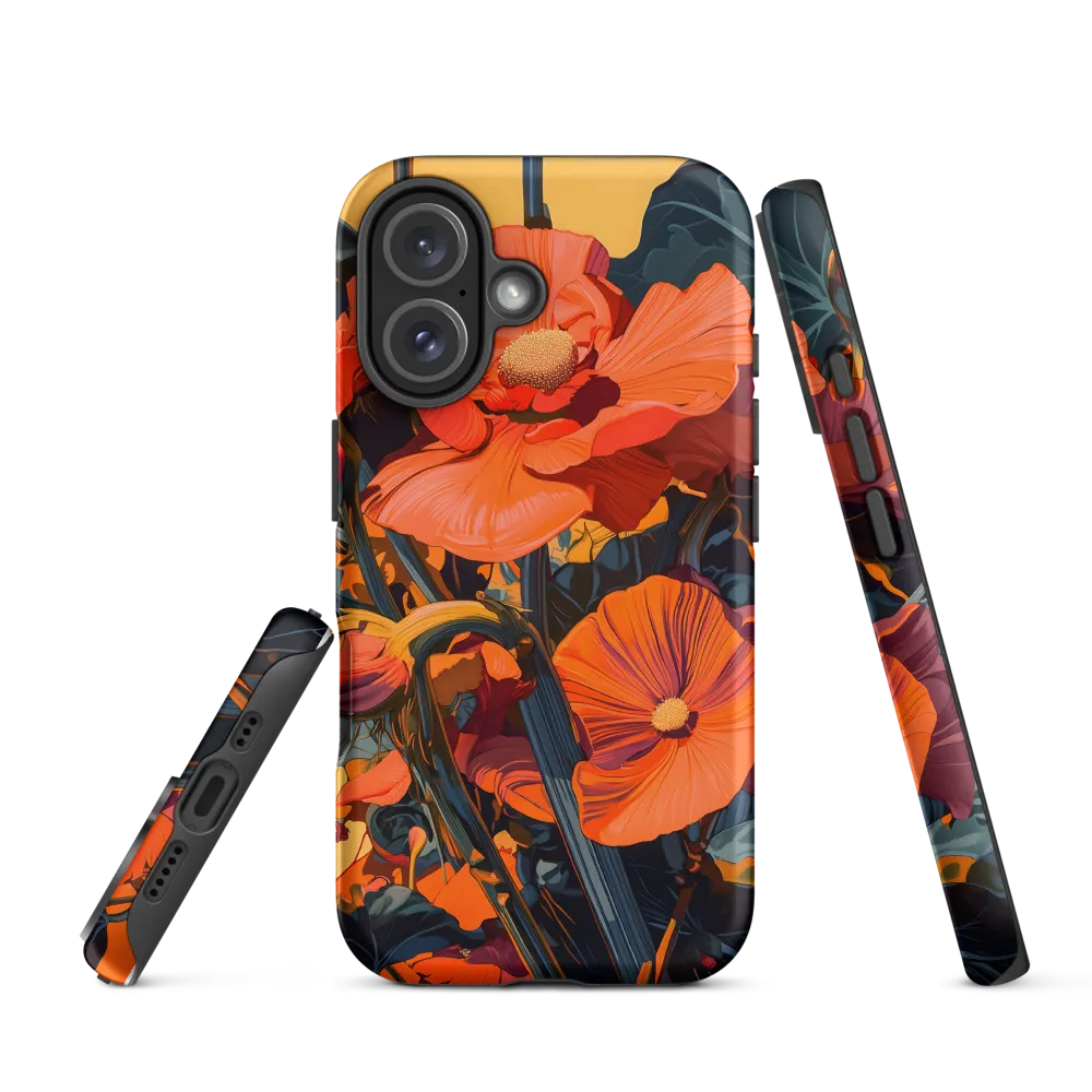 Vibrant Floral Symphony | Phone Case |  16 | Tough Case | Matte