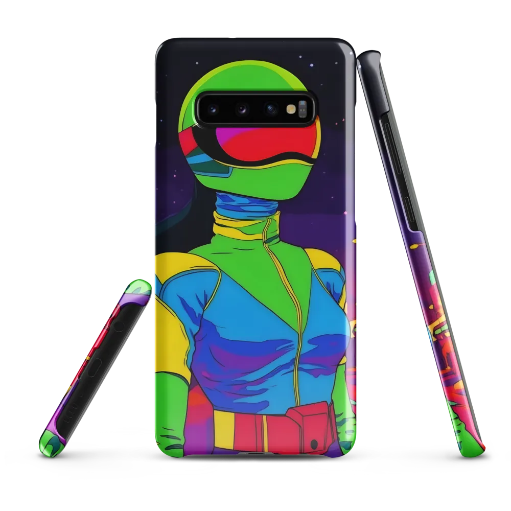 Neon Dreams: A Cyberpunk Odyssey | Phone Case |  S10 Plus | Snap Case | Glossy