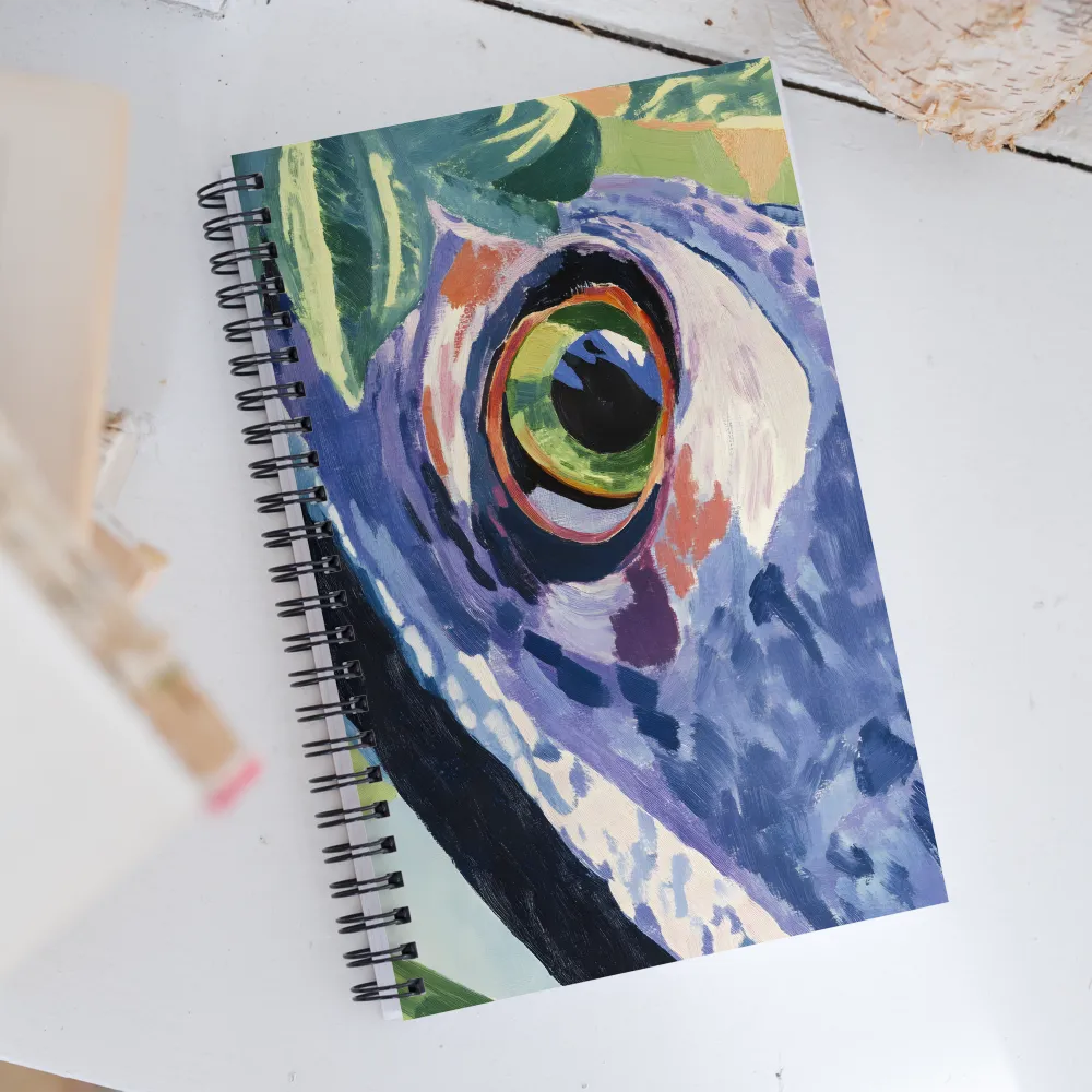 The Eyes of Nature: A Frog's Gaze | Spiral Notebook