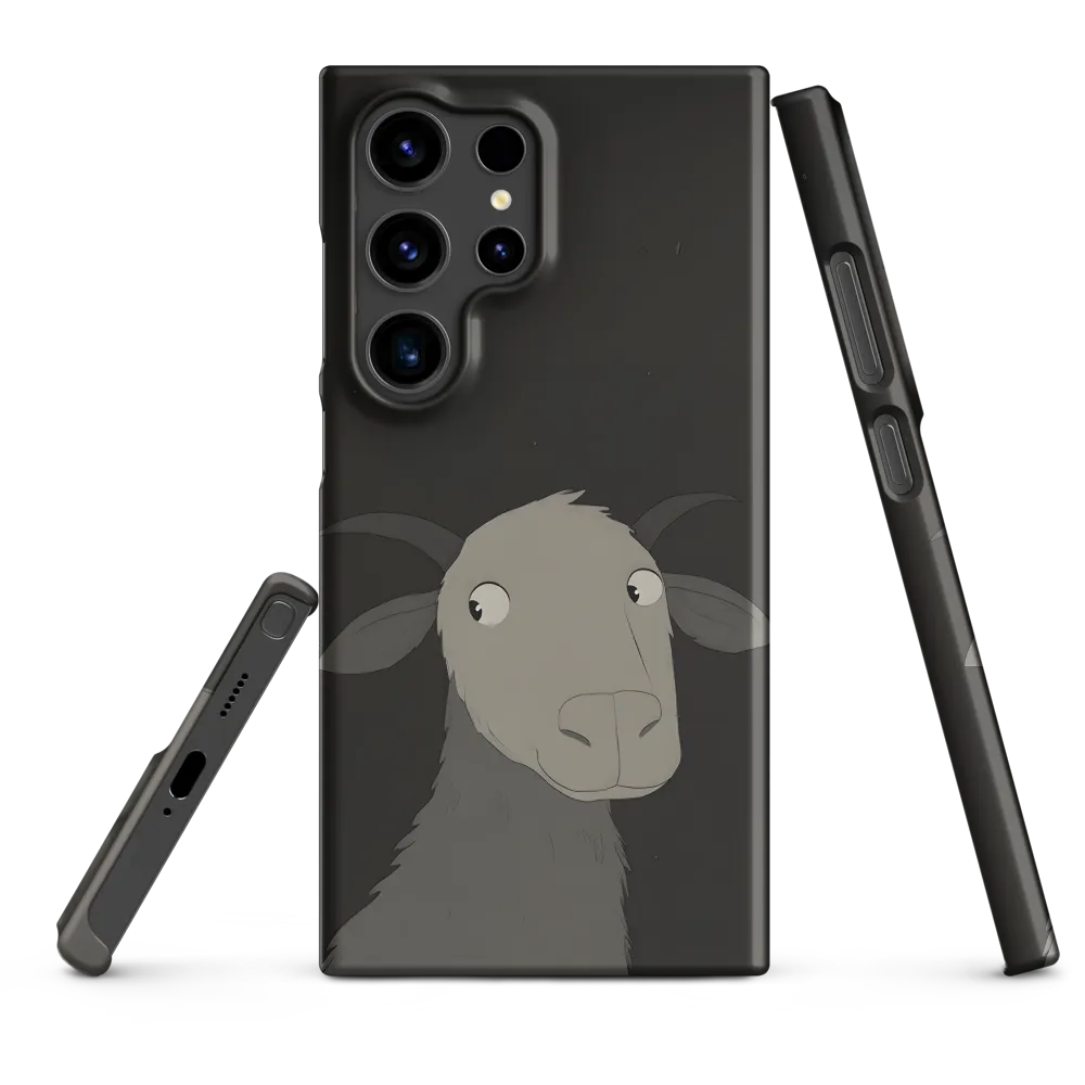 Whimsical Goat in Darkness
