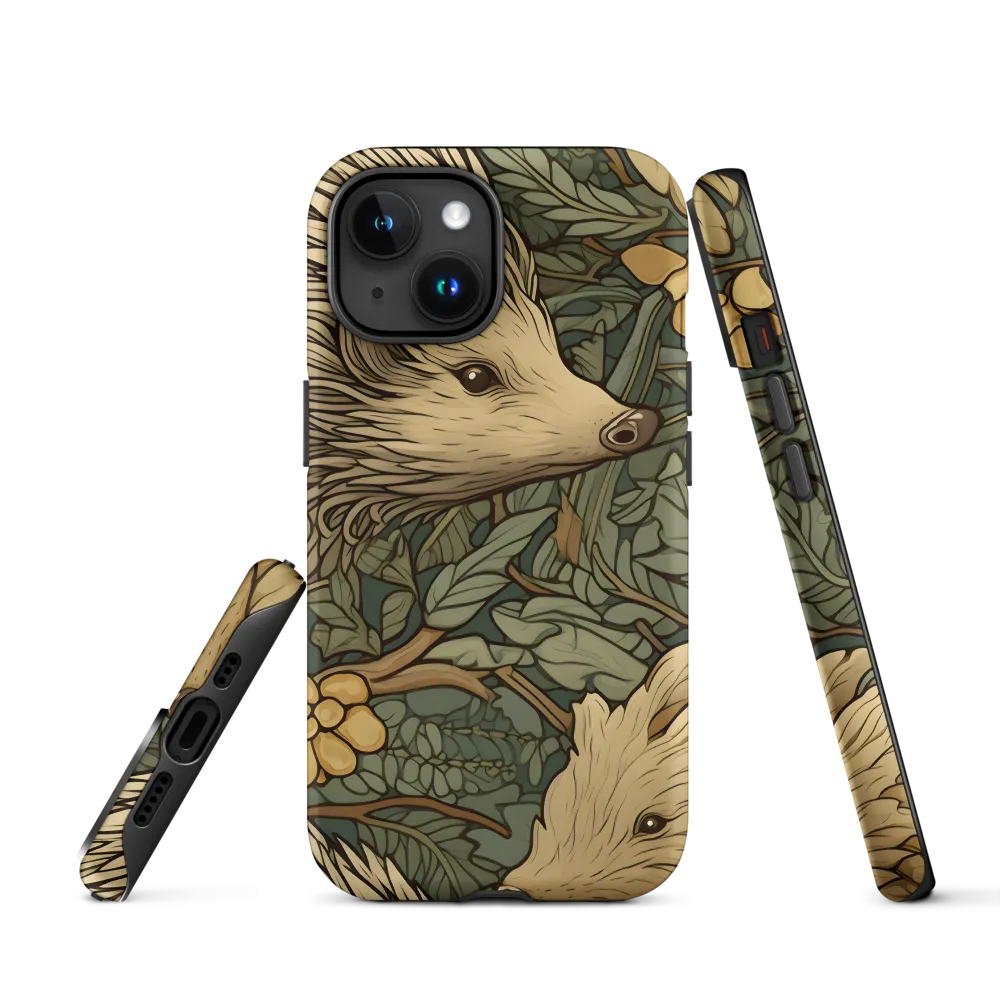 Whimsical Hedgehog Garden | Phone Case |  15 | Tough Case | Matte
