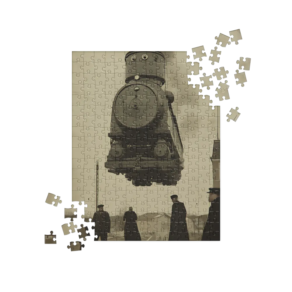 Suspended Reality: The Hovering Locomotive | Jigsaw Puzzle | 252 pieces