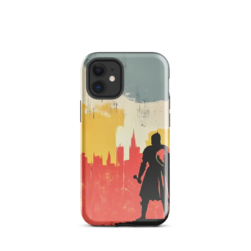 Hero in the Urban Dawn | Phone Case |  12 mini | Tough Case | Glossy