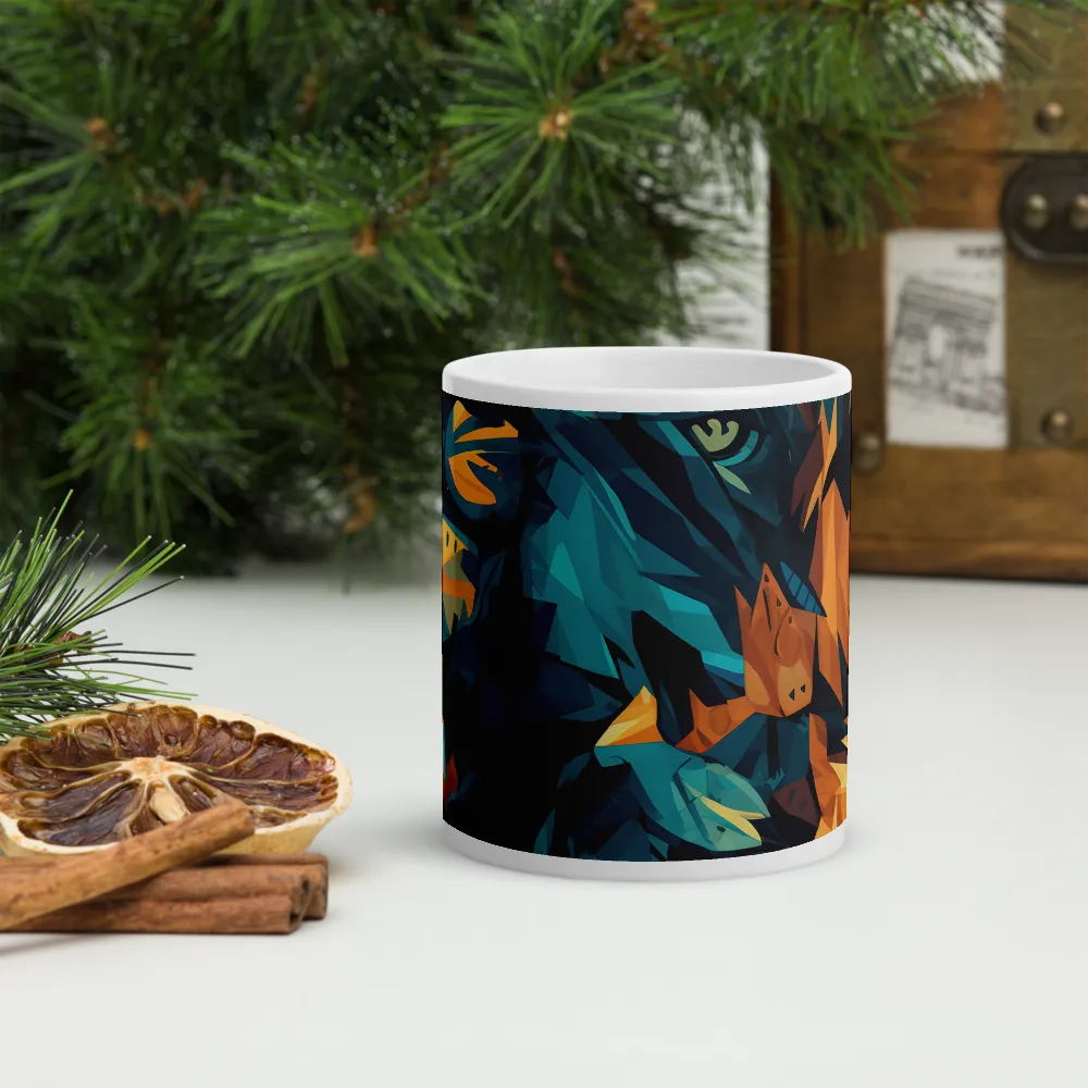 Wild Fusion: The Abstract Wolf | Mugs | Multiple Sizes & Colors