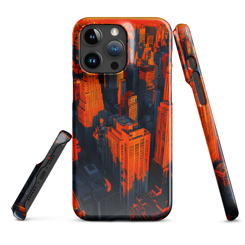 Urban Dawn: A Digital Ode to Skyscrapers | Phone Case |  15 Pro Max | Snap Case | Glossy