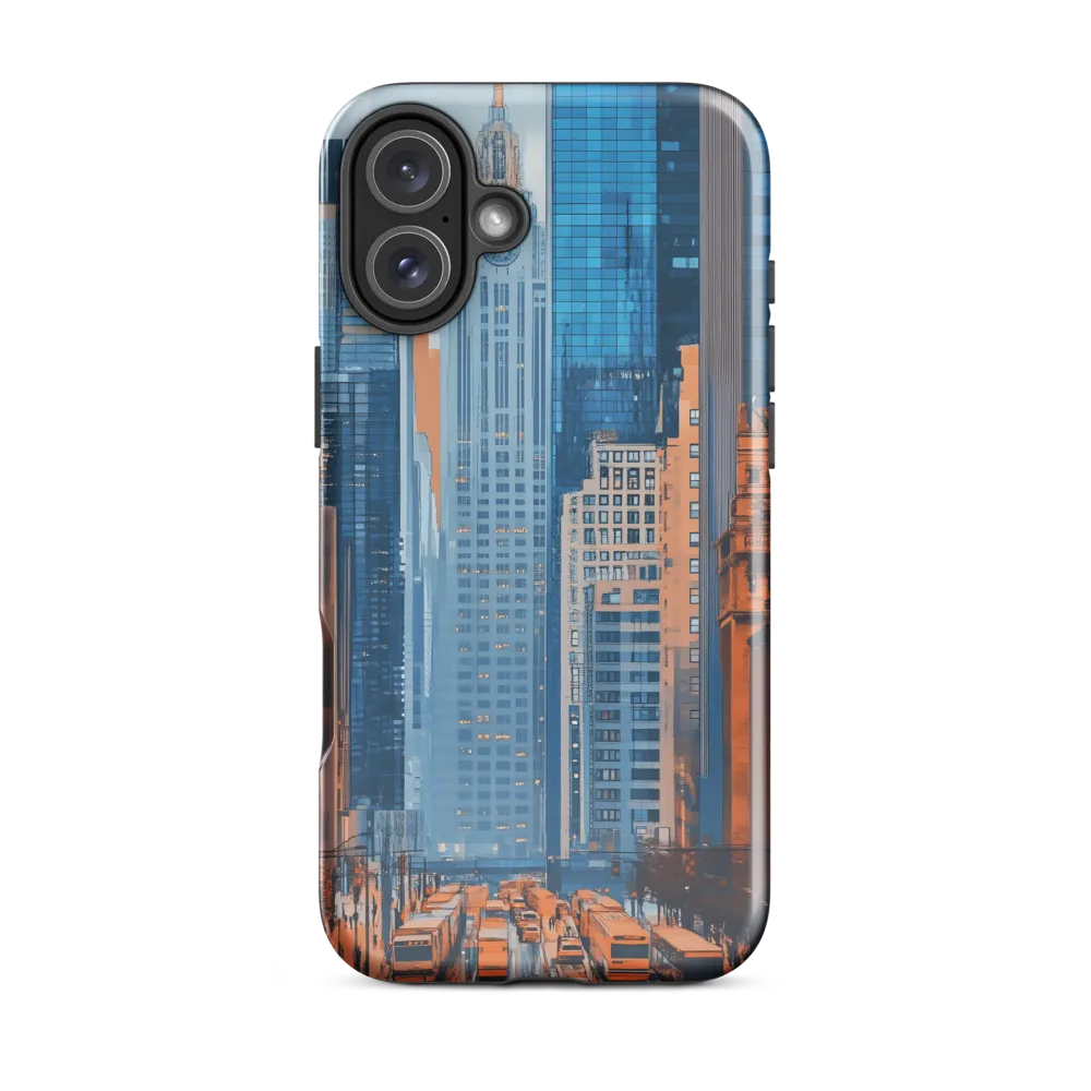 Urban Symphony in Blue and Orange