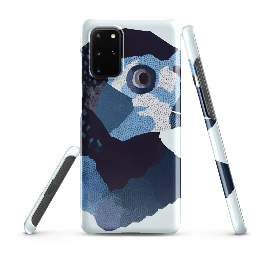 Abstract Avian Portrait in Blue