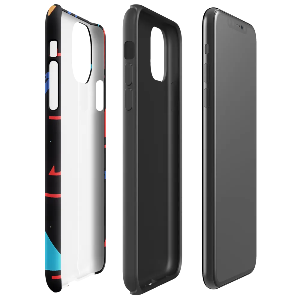 Dynamic Geometric Harmony | Phone Case |  11 Pro Max | Tough Case | Glossy