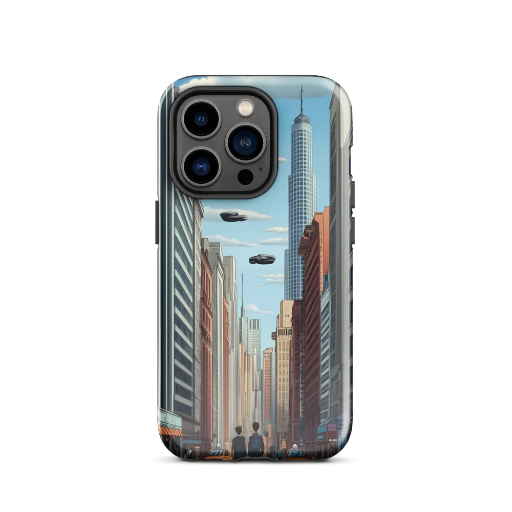 Futuristic Stroll through the Urban Skyline