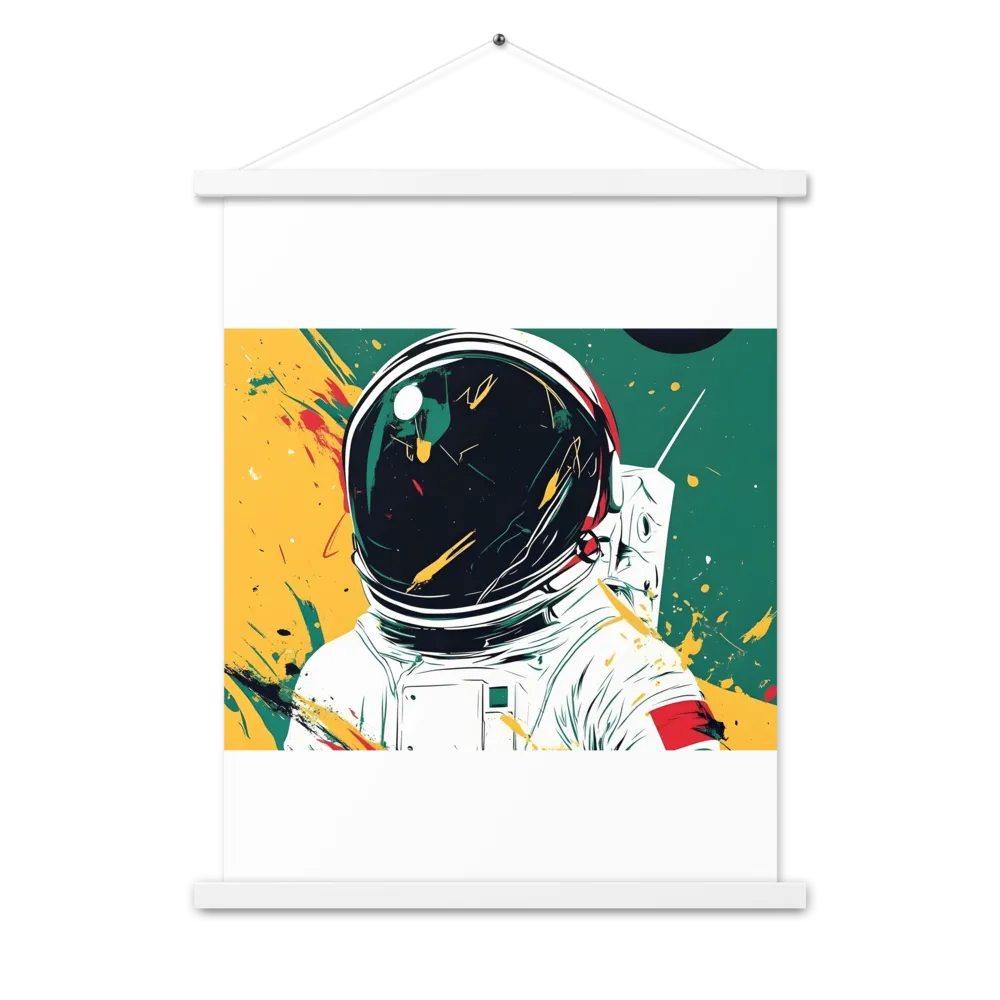 Galactic Explorer: A Modern Odyssey | Poster With White Wood Hanger | 18″×24″