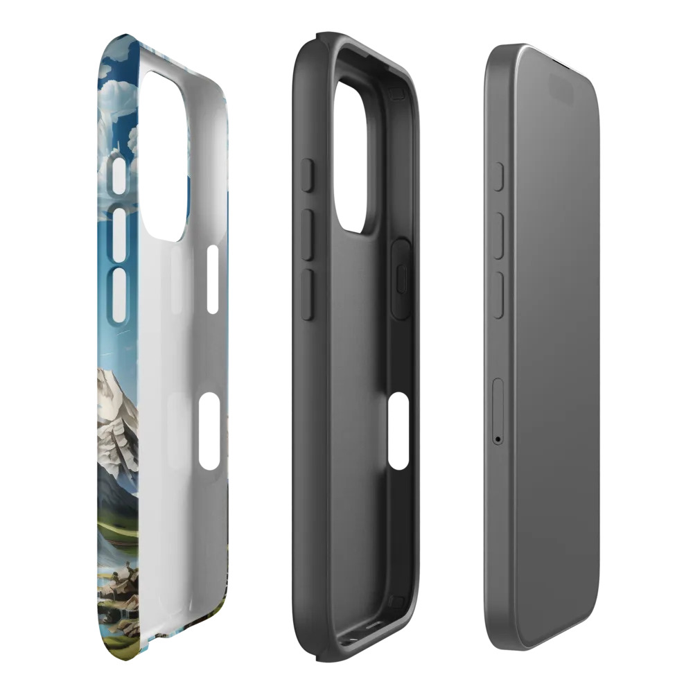 Majestic Cascade: A Mountain Masterpiece | Phone Case |  16 Pro | Tough Case | Matte