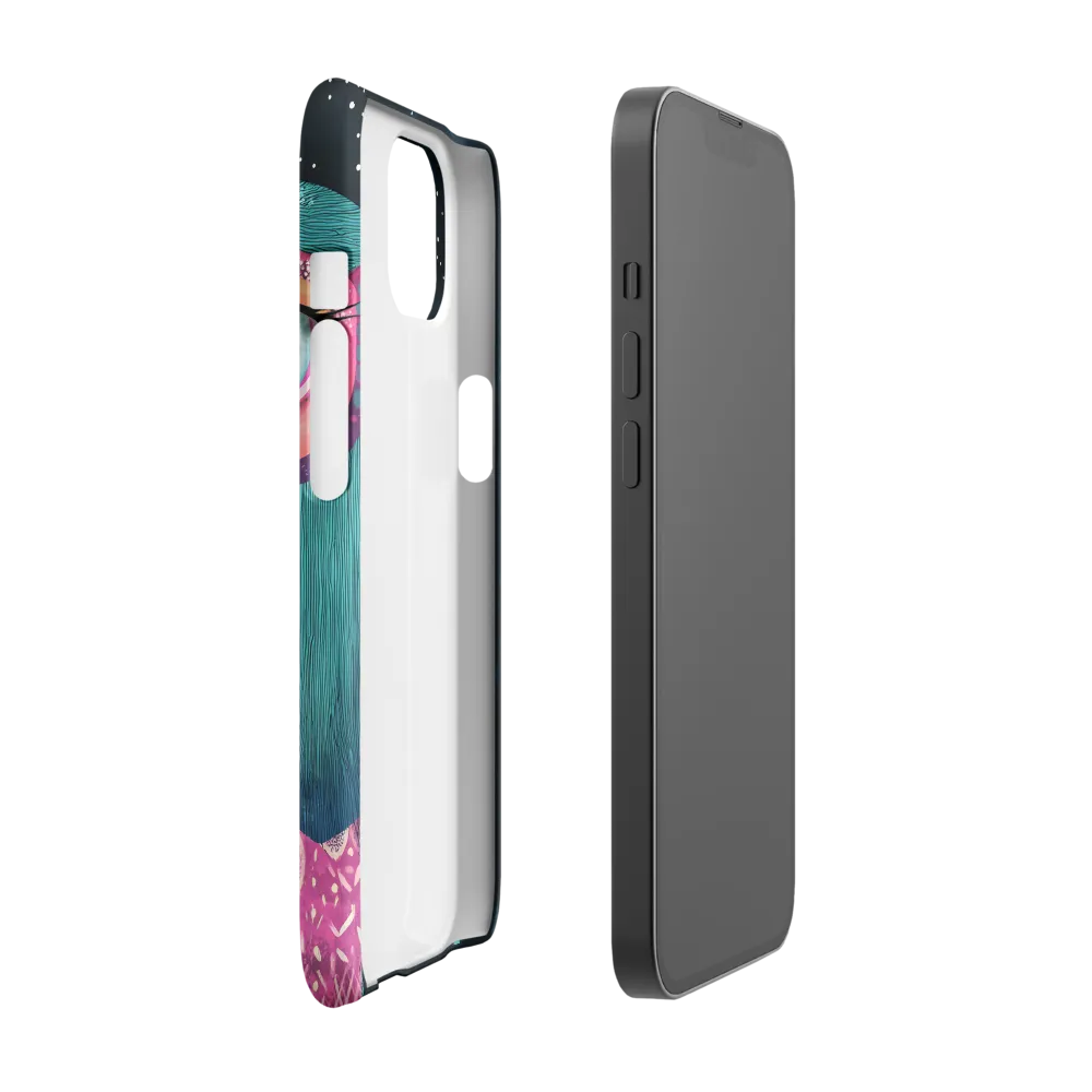 Whimsical Vulture: A Dance of Colors | Phone Case |  13 | Snap Case | Matte