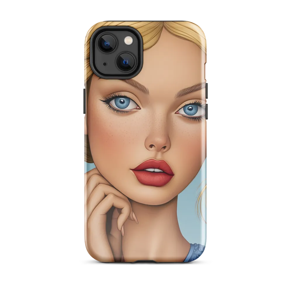 Serenity in Blue | Phone Case |  14 Plus | Tough Case | Glossy