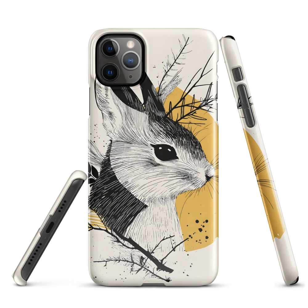 Ethereal Rabbit: A Study in Line Art | Phone Case |  11 Pro Max | Snap Case | Glossy