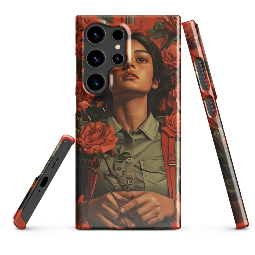 Harmony and Strength: A Portrait Among Roses