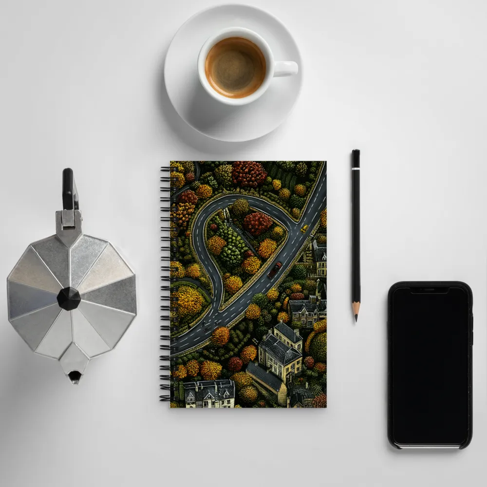 Heartfelt Journey Through Autumn | Spiral Notebook