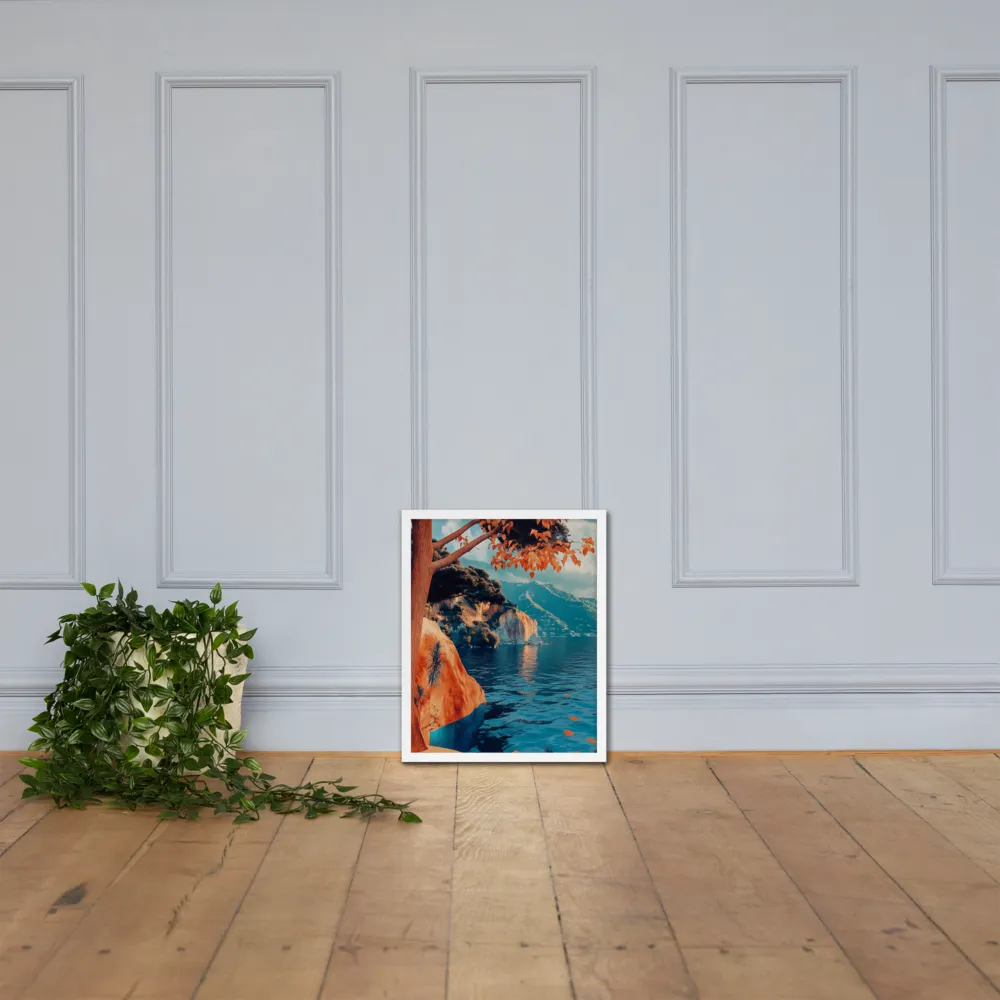 Elysian Waterscape | Poster with White Frame | 16″×20″