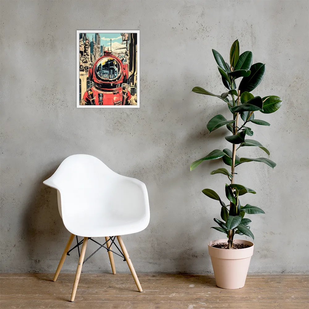 Reflections of Tomorrow | Poster with White Frame | 16″×20″
