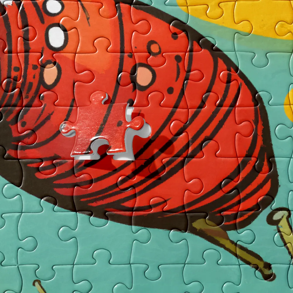 Whimsical Snails in Motion
